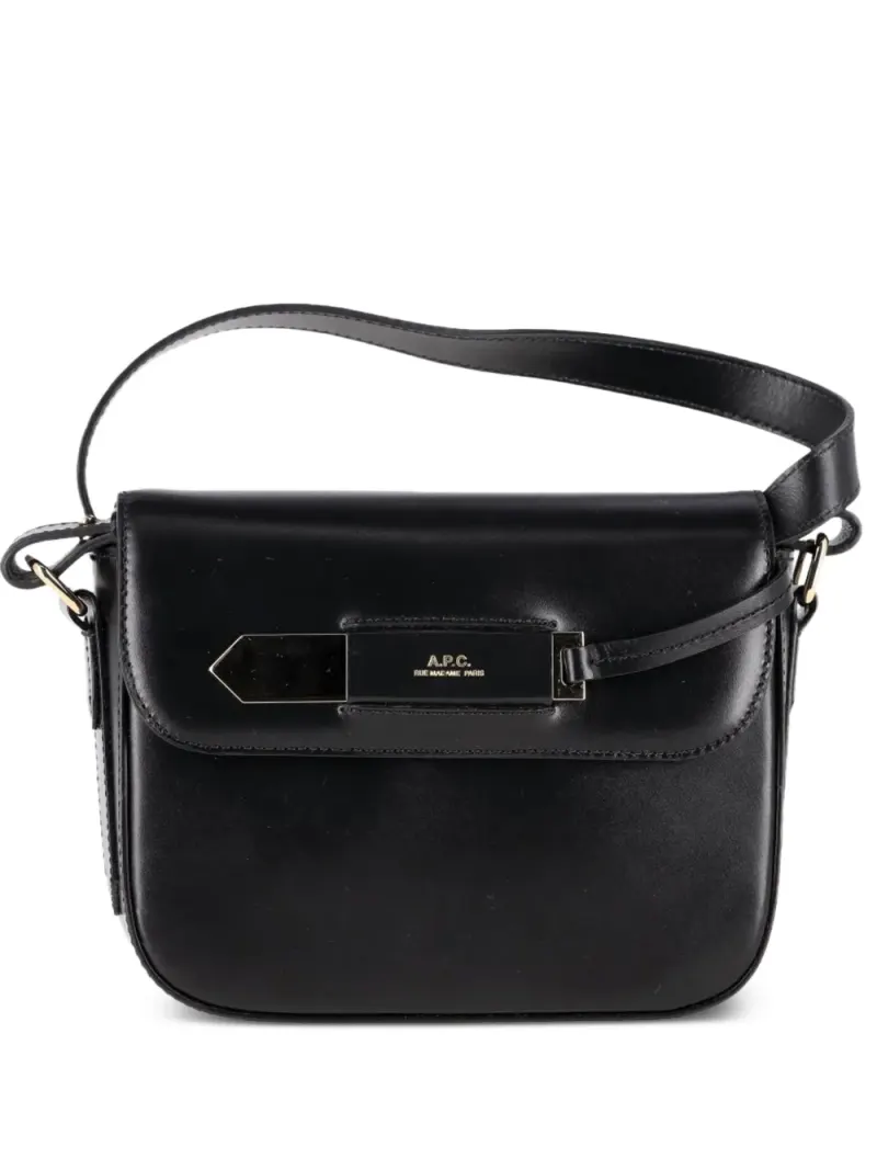 A.P.C. Kleine Charlotte Schultertasche in Schwarz
