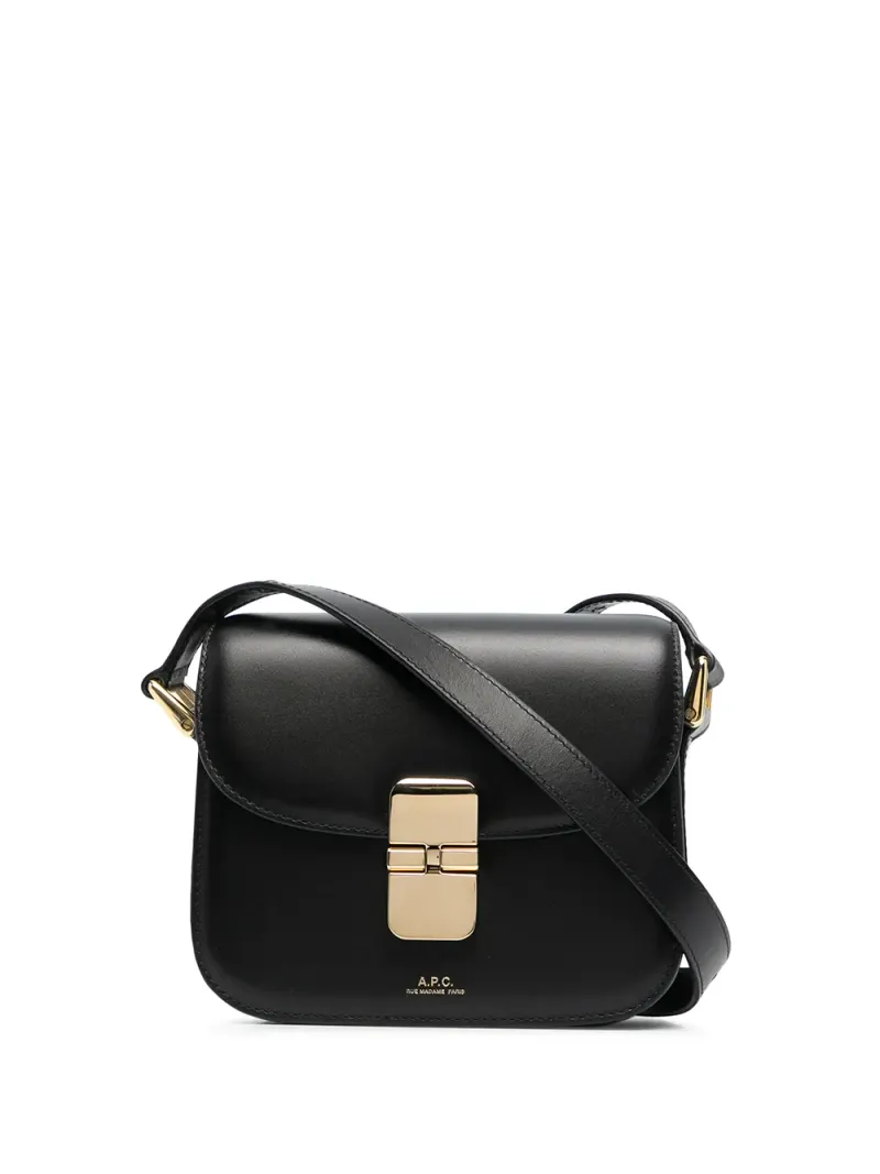 A.P.C. Mini Grace Schultertasche Mini in Schwarz