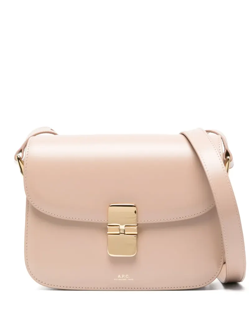 A.P.C. Kleine Grace Schultertasche in Nude