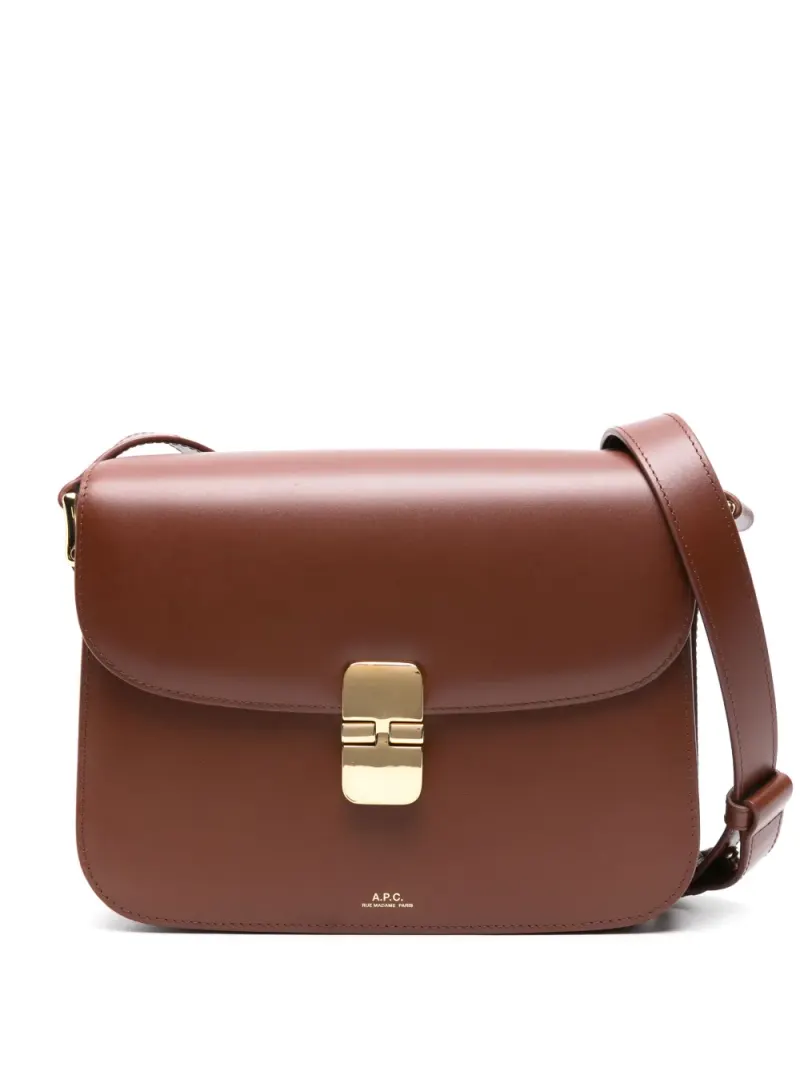 A.P.C. Klassische Umhängetasche in Braun