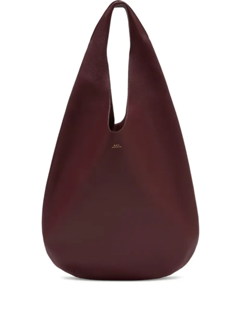 A.P.C. Le Neige Tote Bag mit Prägung in Rot