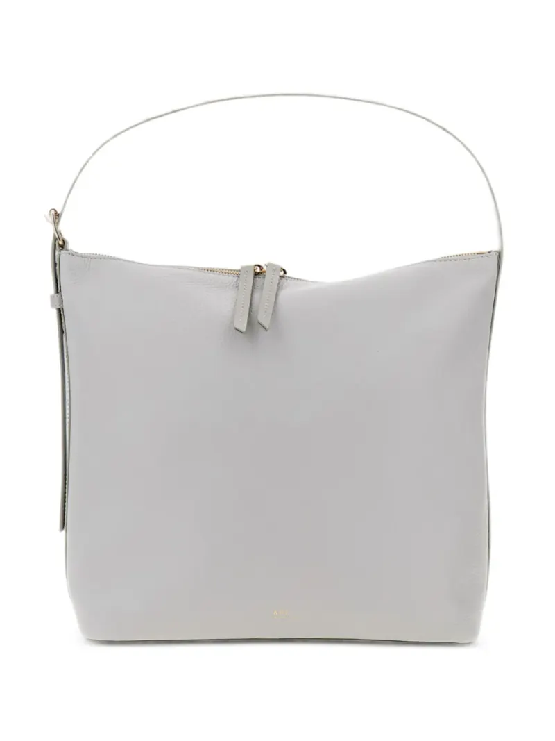 A.P.C. leather shoulder bag in Grau