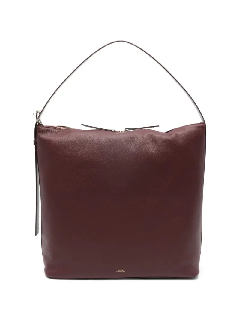 A.P.C. Maxi Vera Schultertasche mit Reißverschluss Maxi in Rot