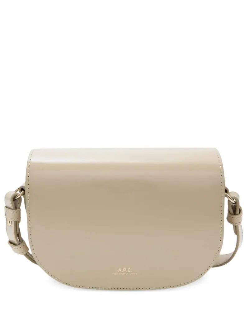 A.P.C. Saddle Schultertasche in Nude