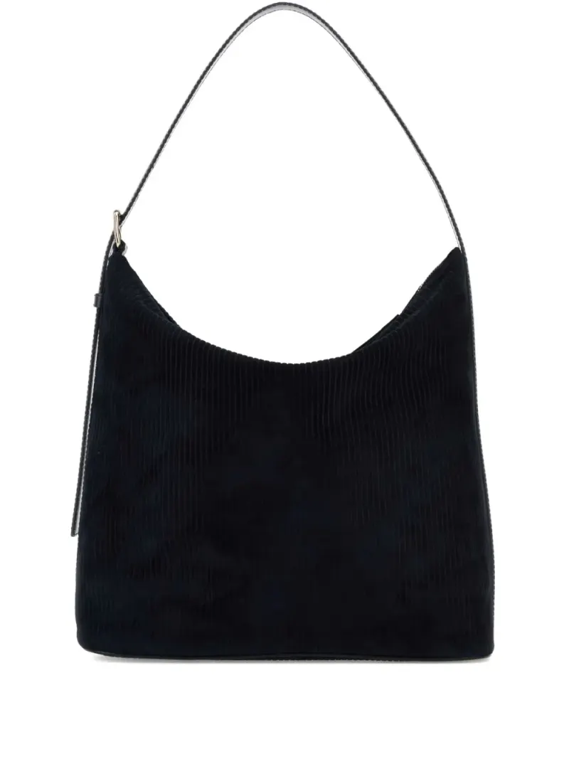 A.P.C. Mittelgroße Vera Schultertasche aus Cord in Blau