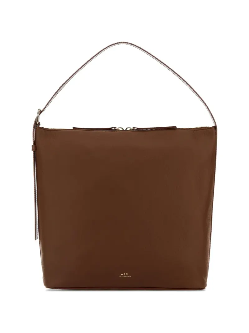 A.P.C. Vera Tote Bag mit Logo-Detail in Braun