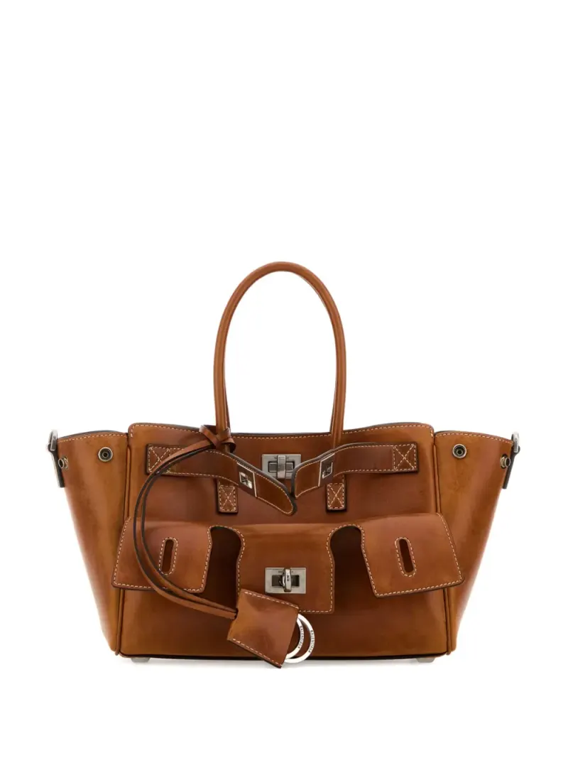 Balenciaga Mini All Bel Air Tote Bag Mini in Braun