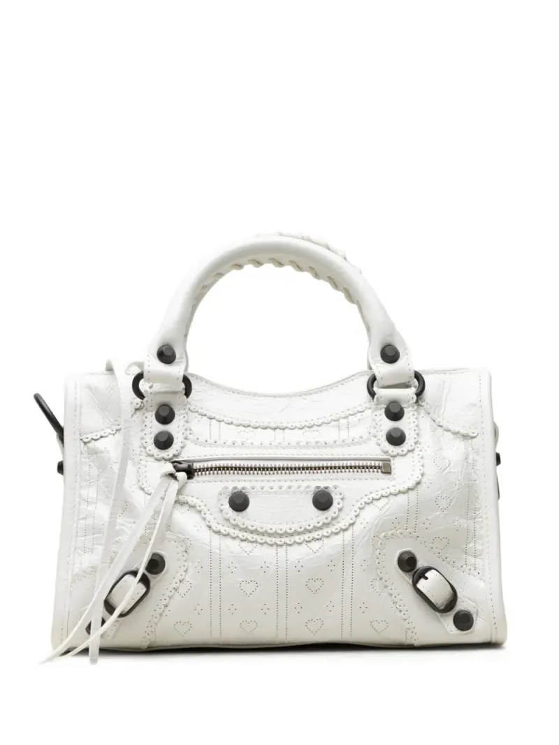 Balenciaga Mini City Handtasche Mini in Weiß