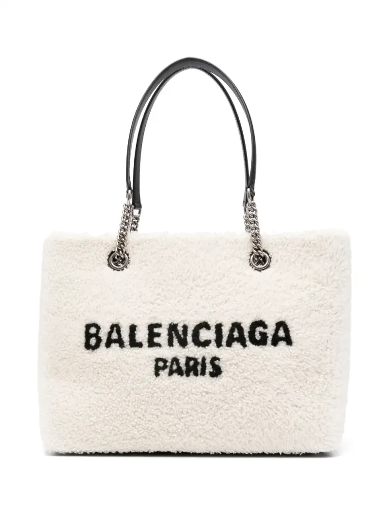 Balenciaga Mittelgroße Duty Free Handtasche in Nude