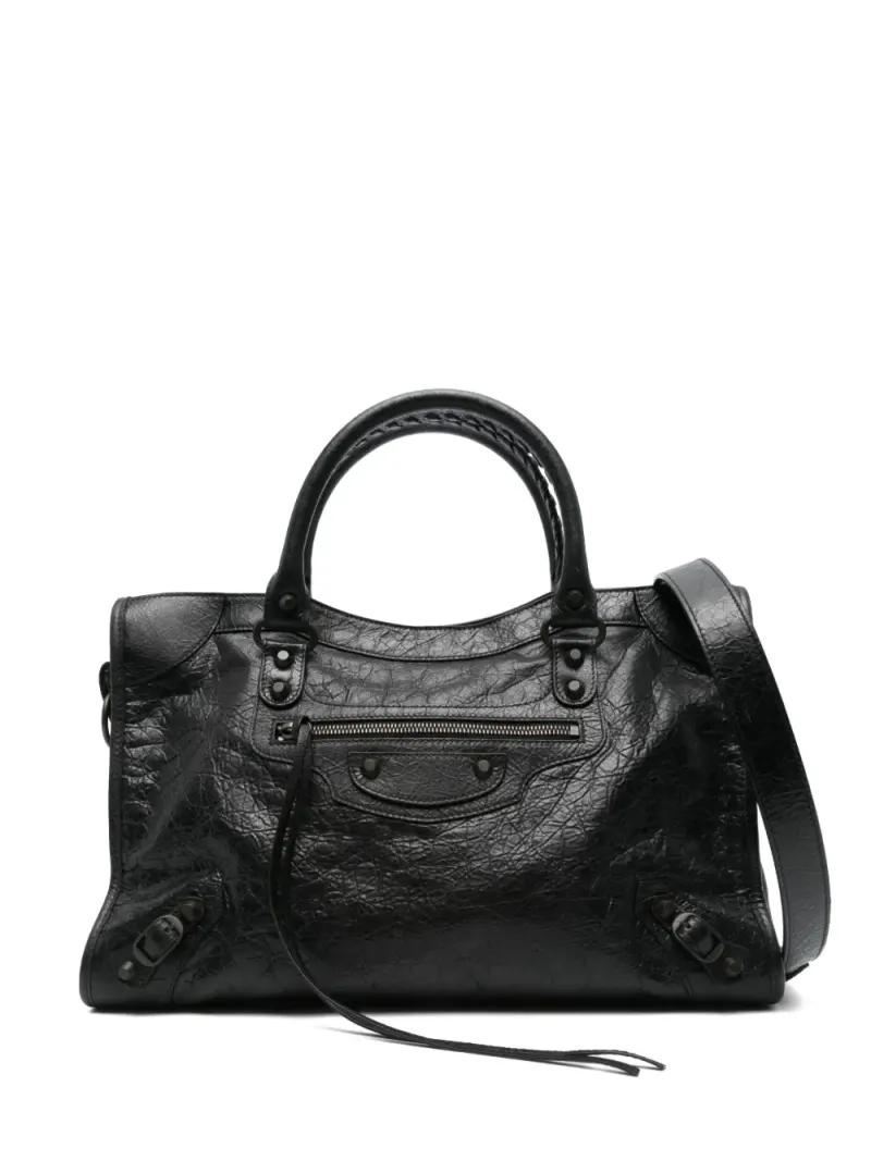 Balenciaga Mittelgroße Le City Tote Bag in Schwarz