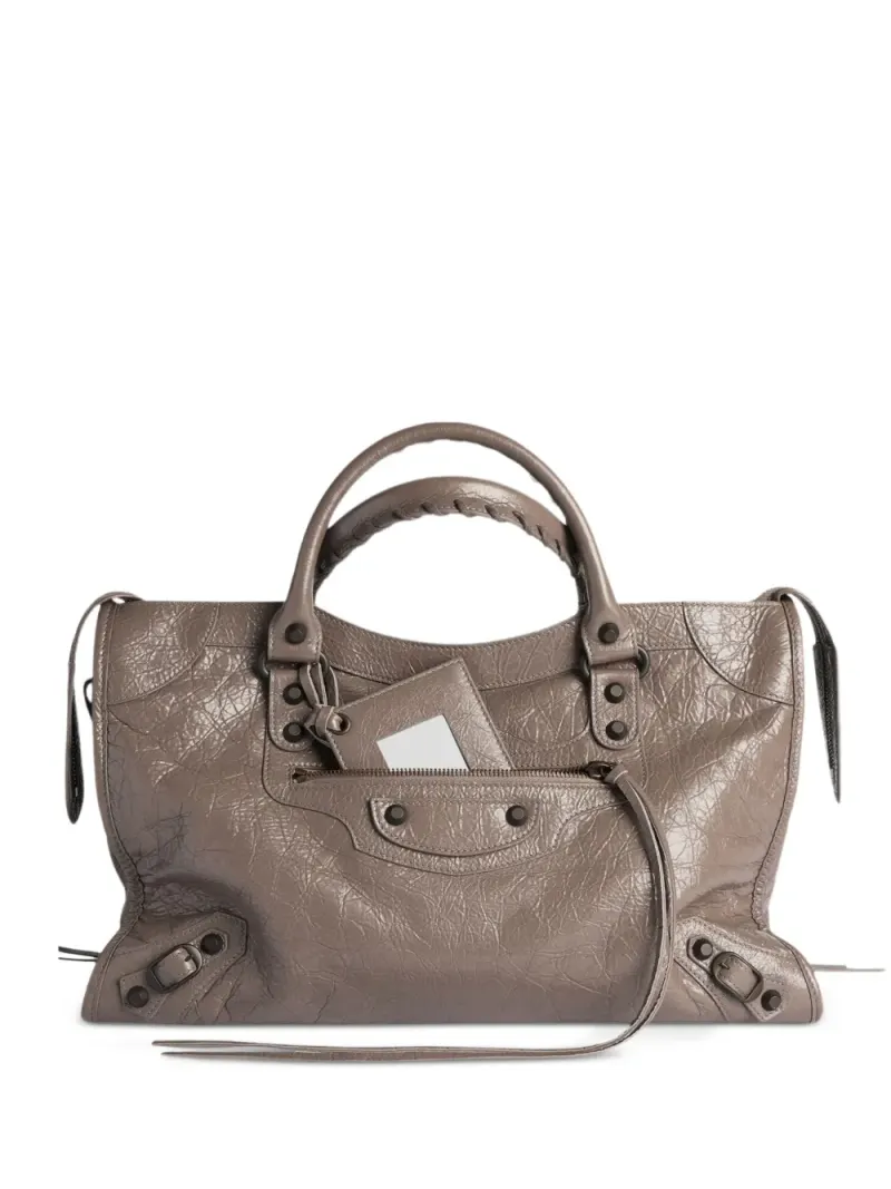 Balenciaga Mittelgroße Le City Tote Bag in Grau