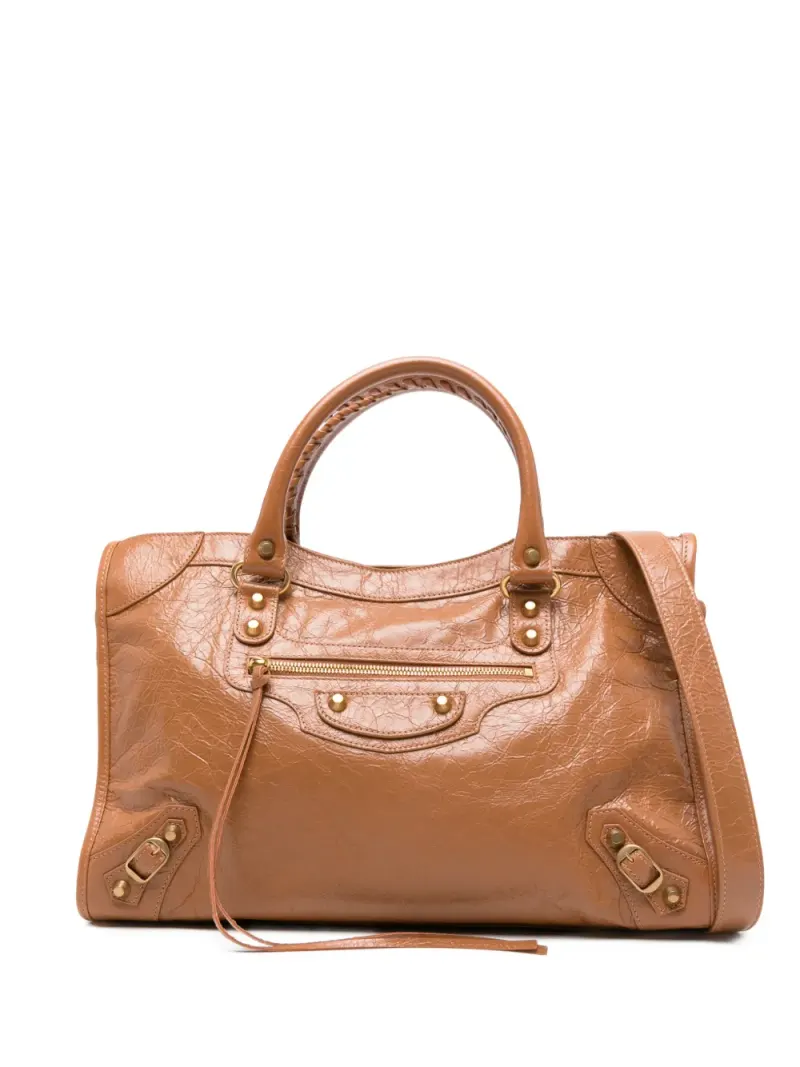 Balenciaga Mittelgroße Le City Tote Bag in Braun