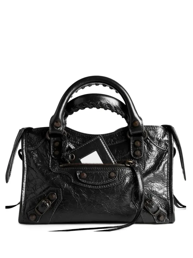 Balenciaga Mini Le City Tote Bag aus Lammleder