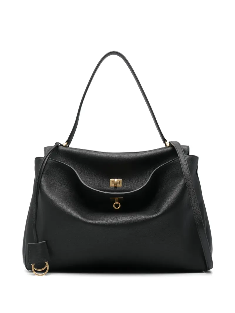 Balenciaga Großer Rodeo Tote Bag in Schwarz