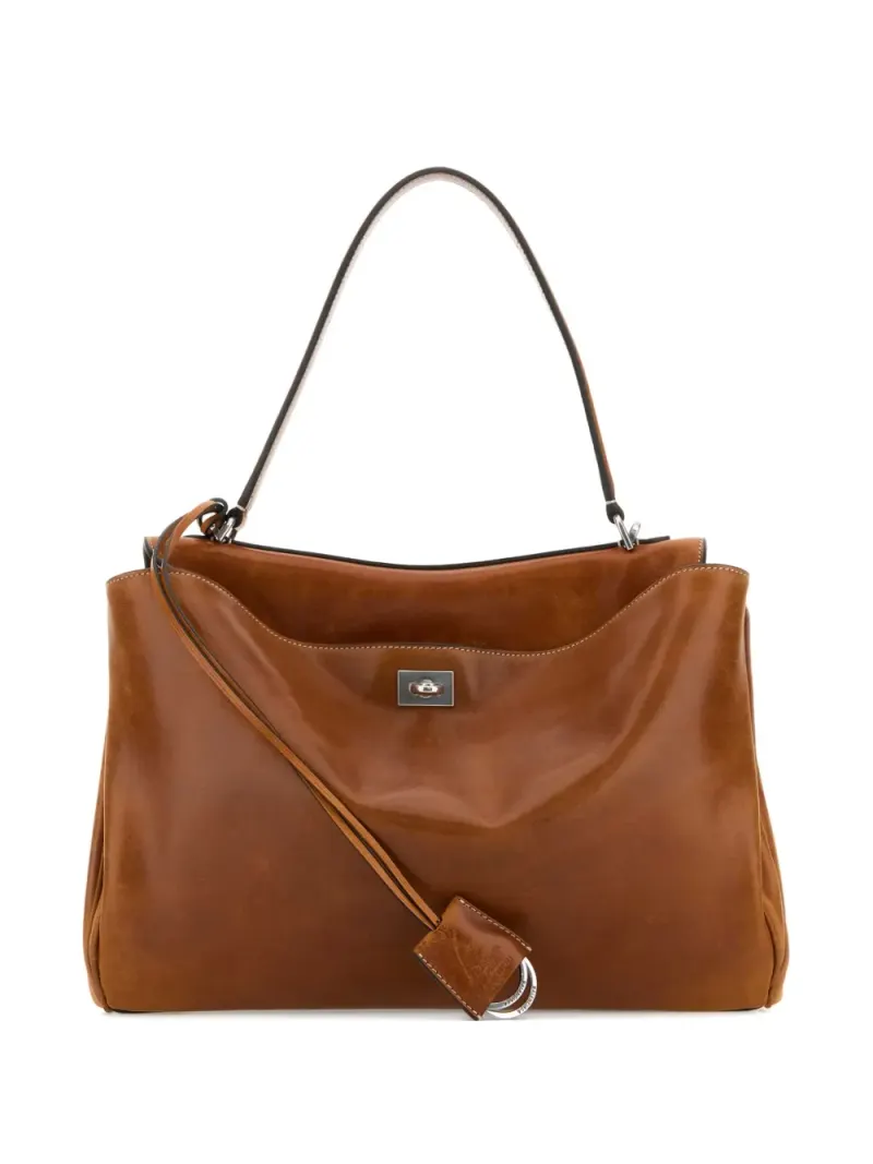 Balenciaga Mittelgroße Rodeo Handtasche in Braun