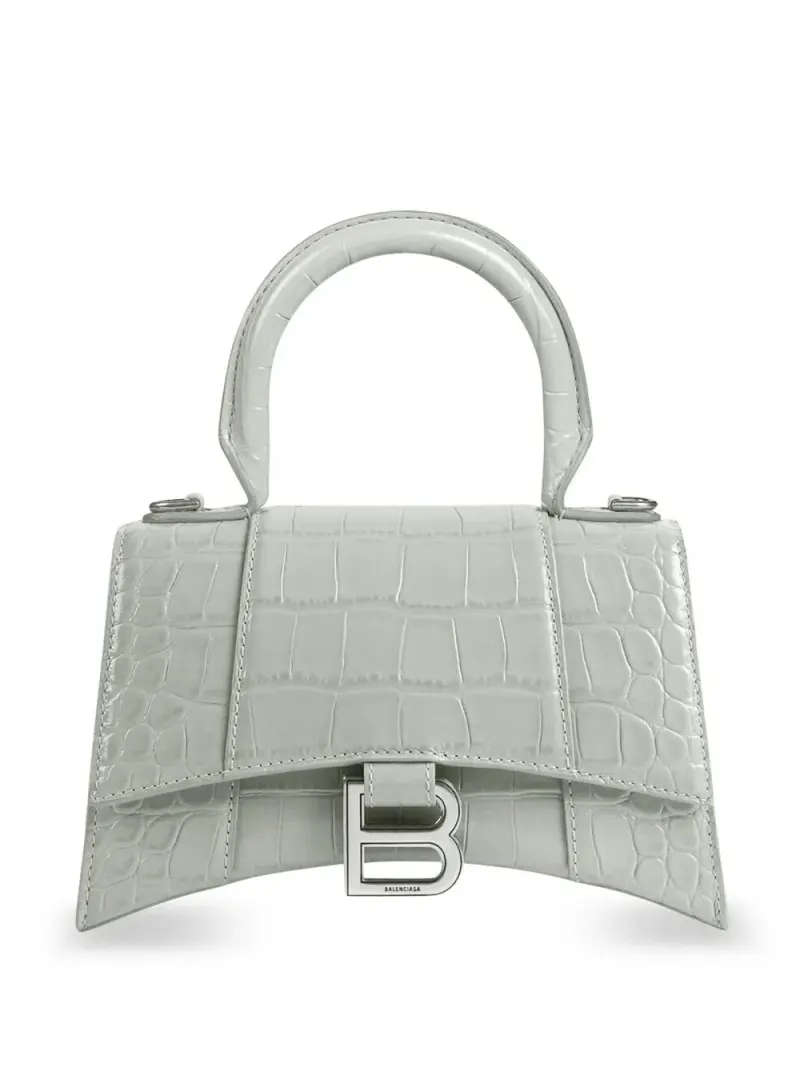 Balenciaga XS Hourglass Umhängetasche in Grau