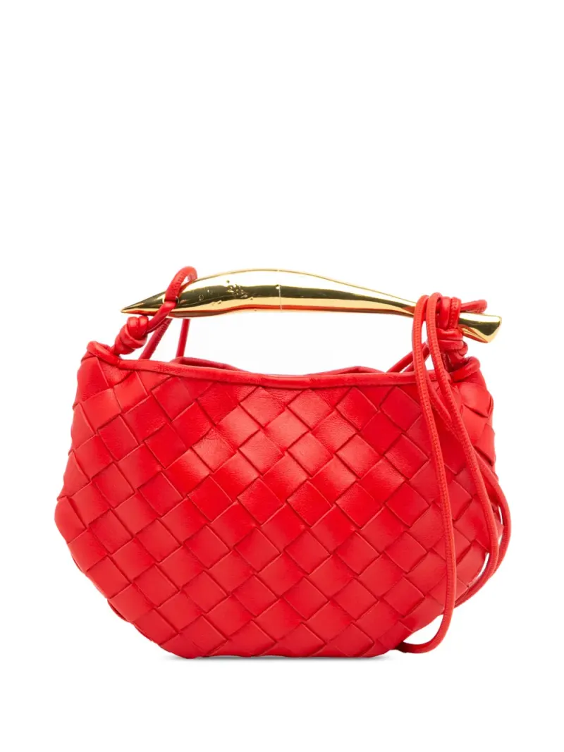 Bottega Veneta Sardine in Rot Lammleder-Leder – Henkeltasche