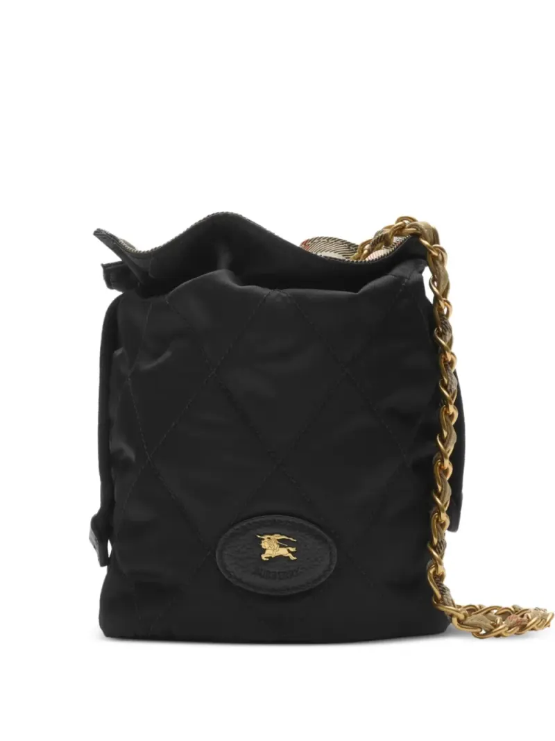 Burberry Gesteppte Horseshoe Mini-Tasche mit Kettenriemen