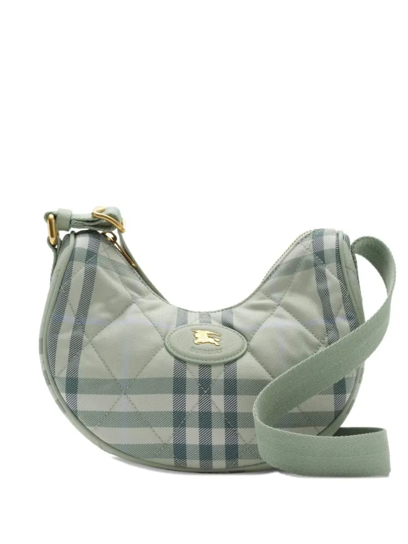 Burberry Gesteppte Horseshoe Umhängetasche in Grün