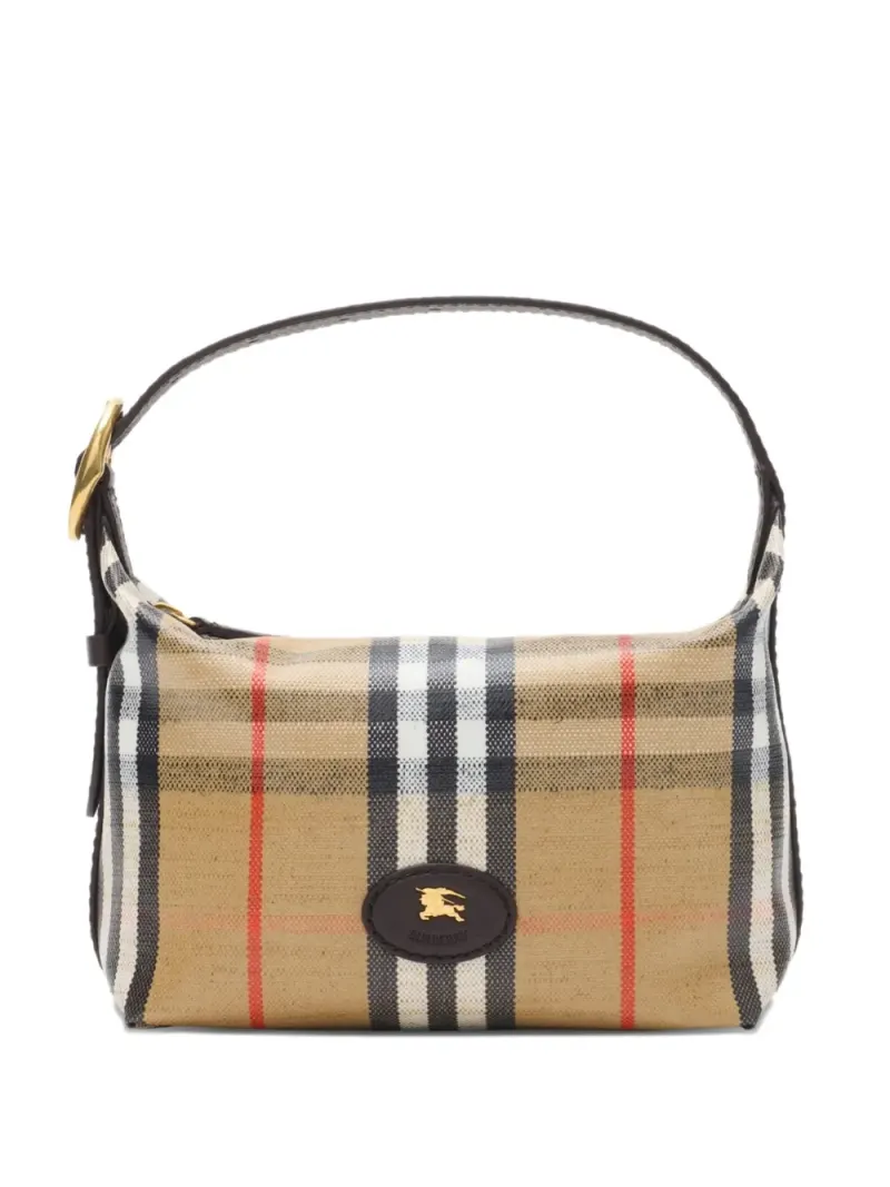 Burberry Mini Highlands Tote Bag mit Karomuster