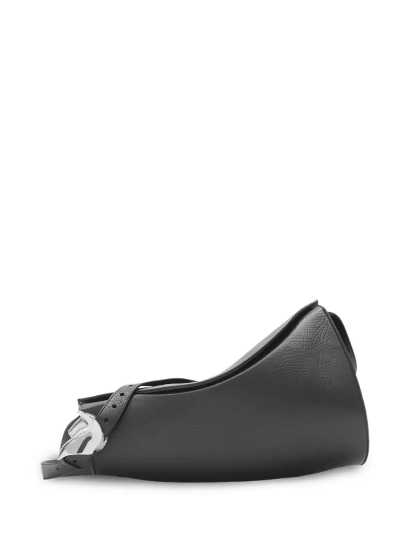 Burberry Große Horn Schultertasche in Schwarz