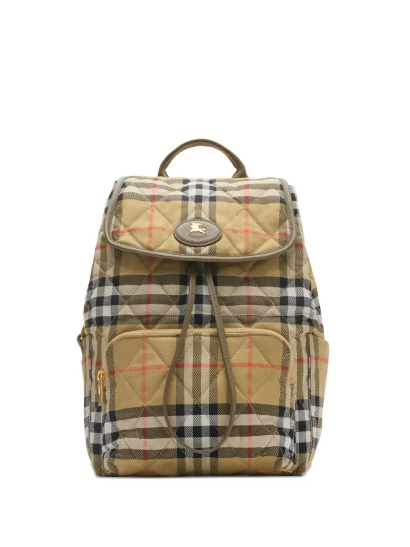 Burberry Karierter Horseshoe Rucksack
