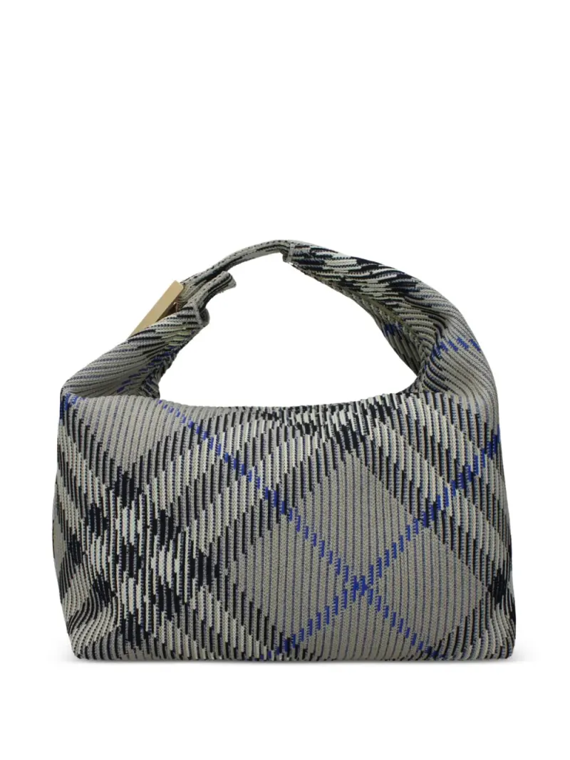 Burberry Karierter Shopper in Grün