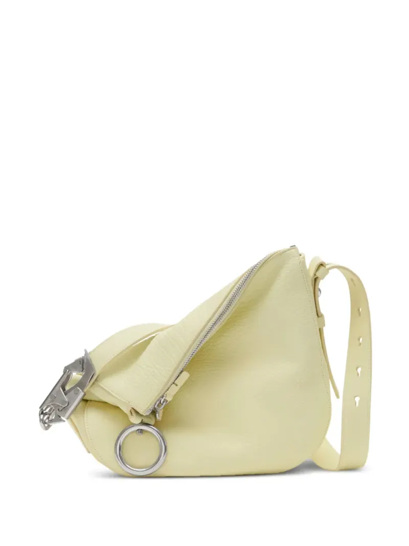 Burberry Knight Umhängetasche aus Leder in Nude