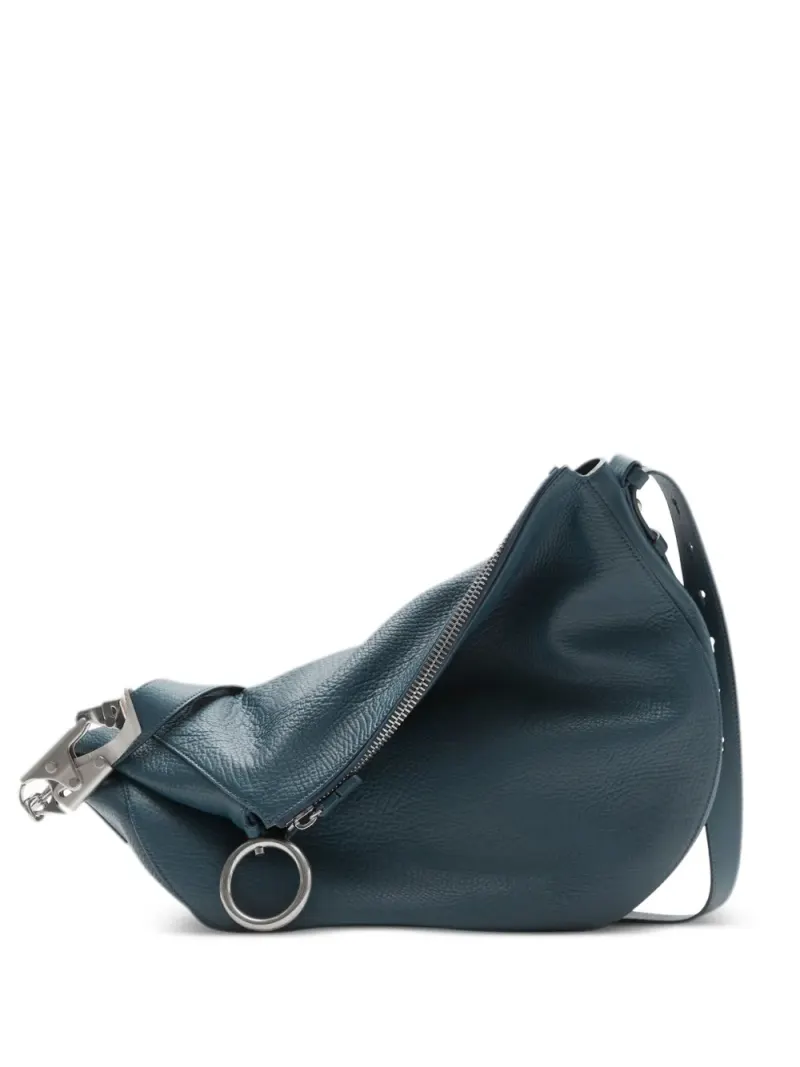 Burberry Mittelgroße Knight Schultertasche in Blau