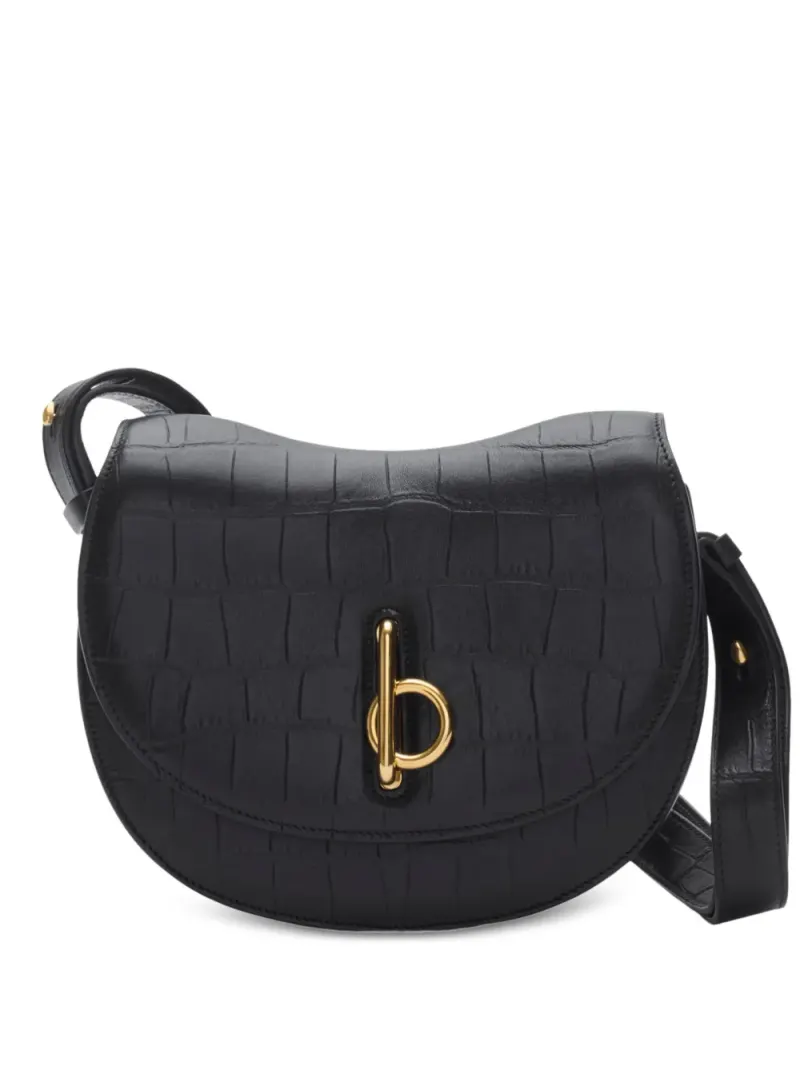 Burberry Kleine Rocking Horse Umhängetasche in Schwarz