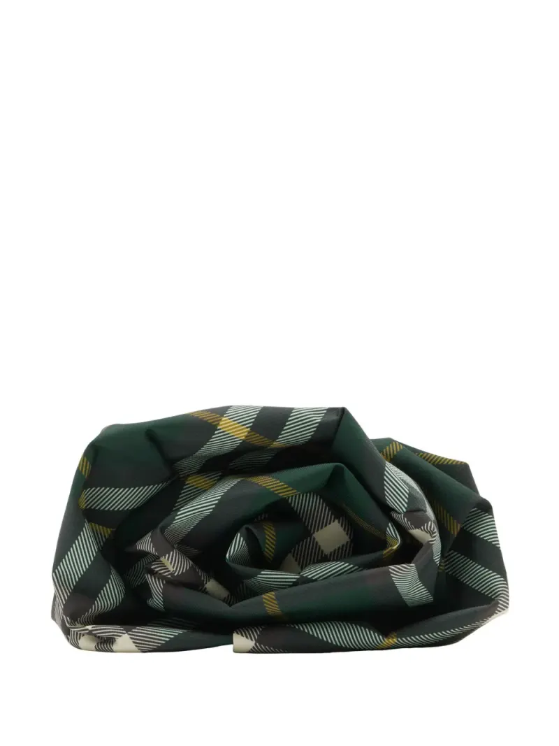 Burberry Rose Clutch mit Karomuster in Grün