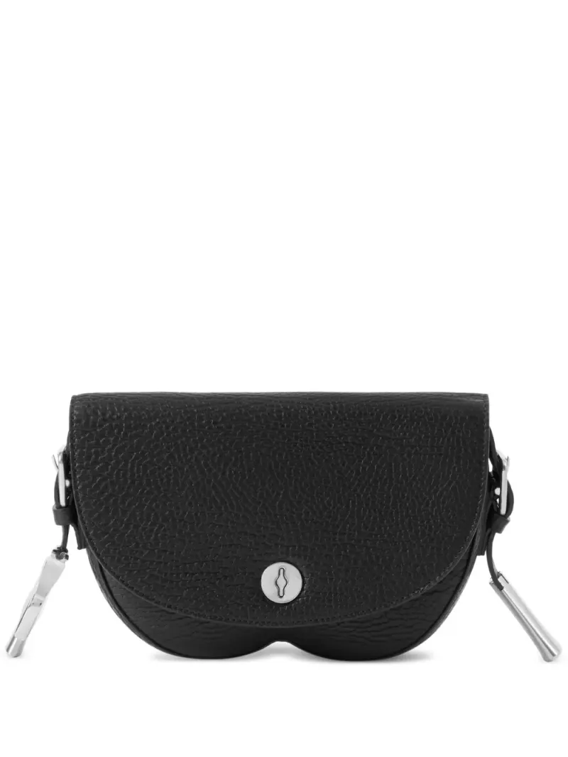 Burberry Satchel-Tasche aus Leder in Schwarz