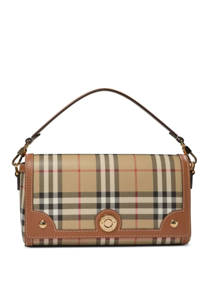Burberry Schultertasche mit Vintage-Check in Nude
