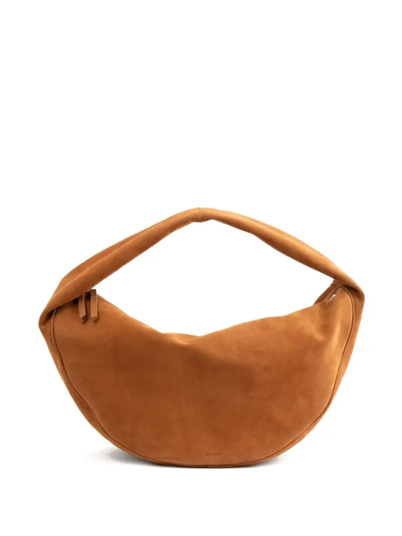 By Far Maxi Cush Schultertasche aus Wildleder Maxi in Braun Wildleder-Leder