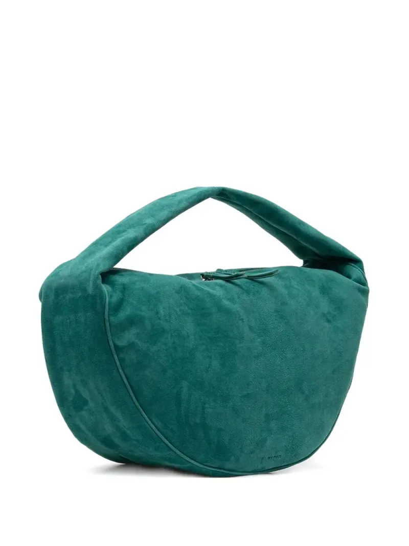 By Far Schultertasche aus Wildleder in Blau Wildleder-Leder