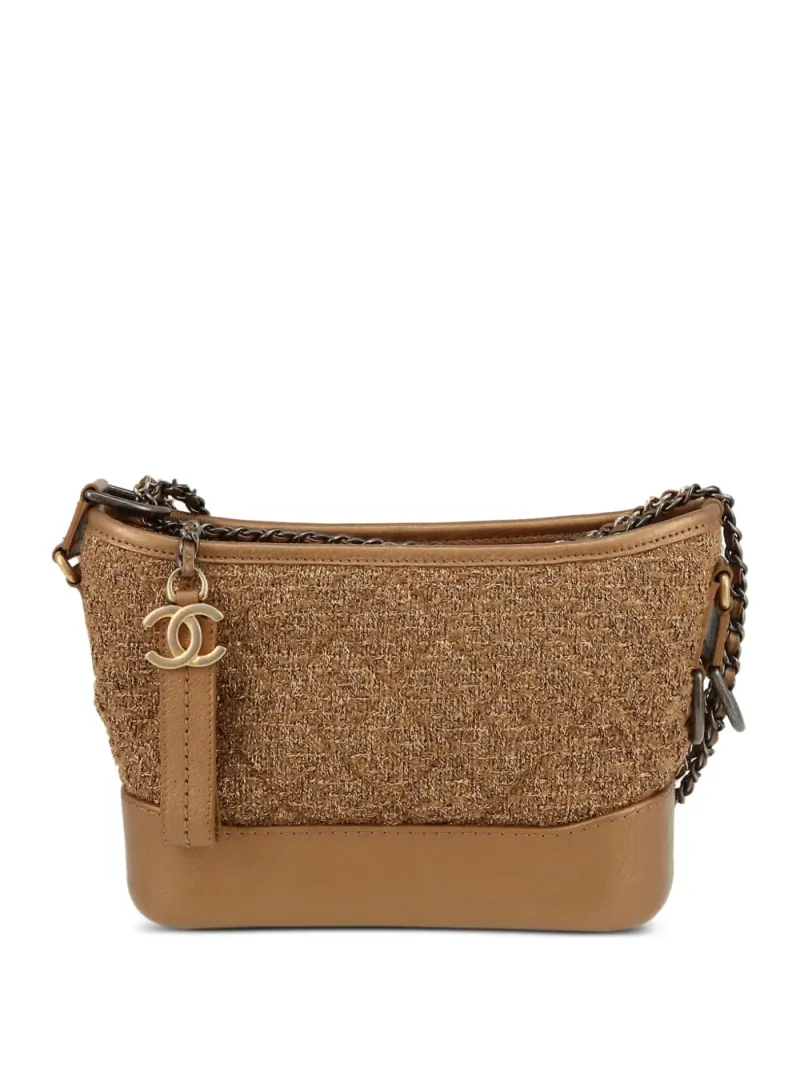 Chanel 2010er pre-owned kleine Gabrielle Schultertasche in Braun