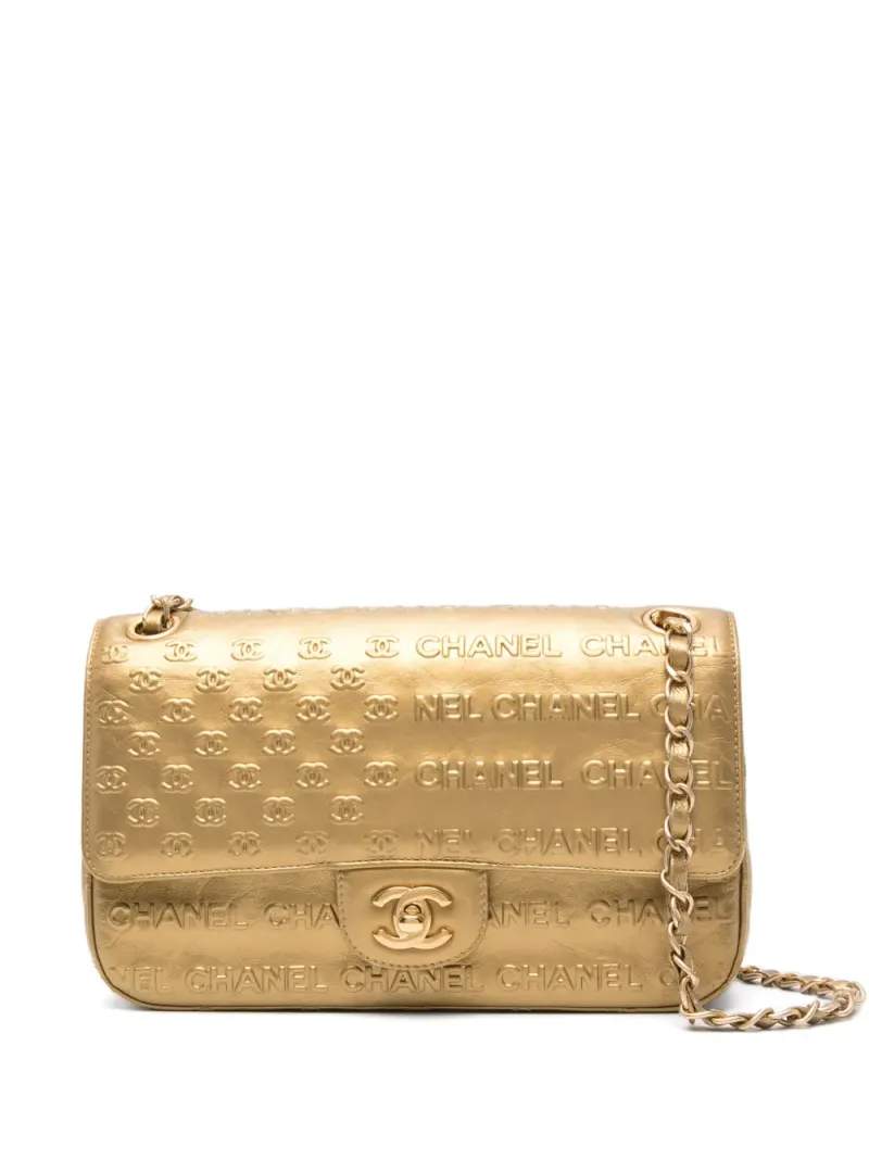 Chanel 2.55 Signature Paris-Dallas Schultertasche in Gold
