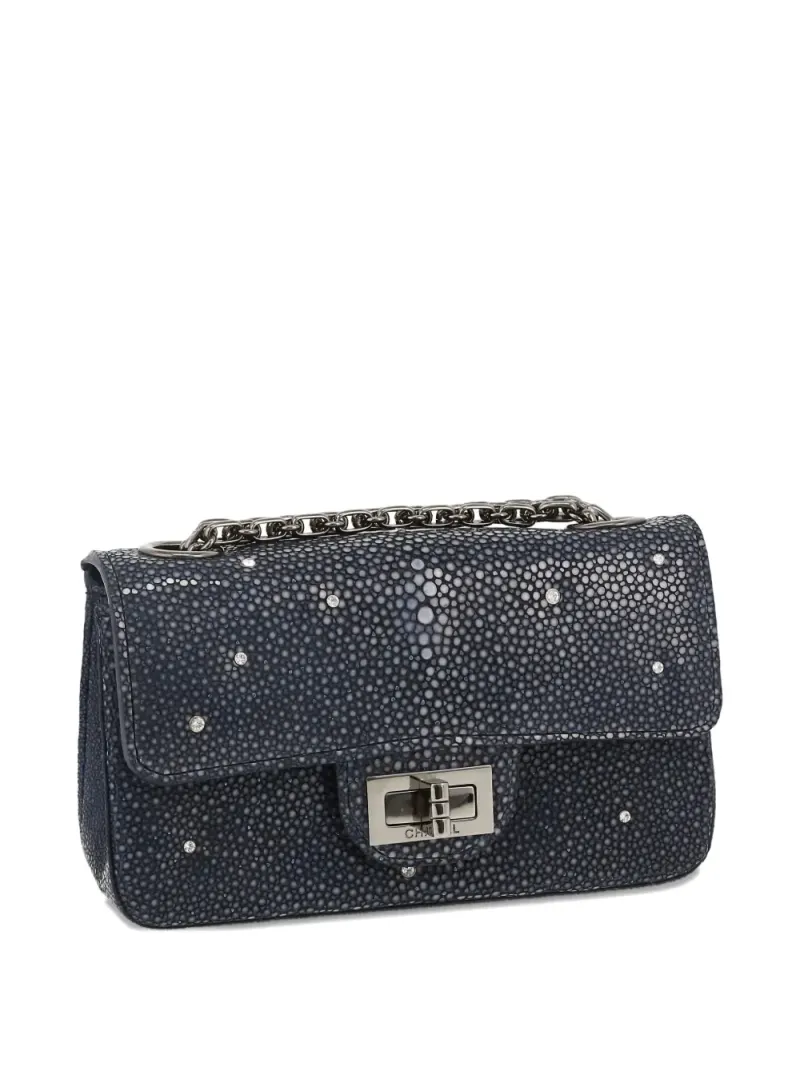 Chanel Mini 2.55 Schultertasche Mini in Grau