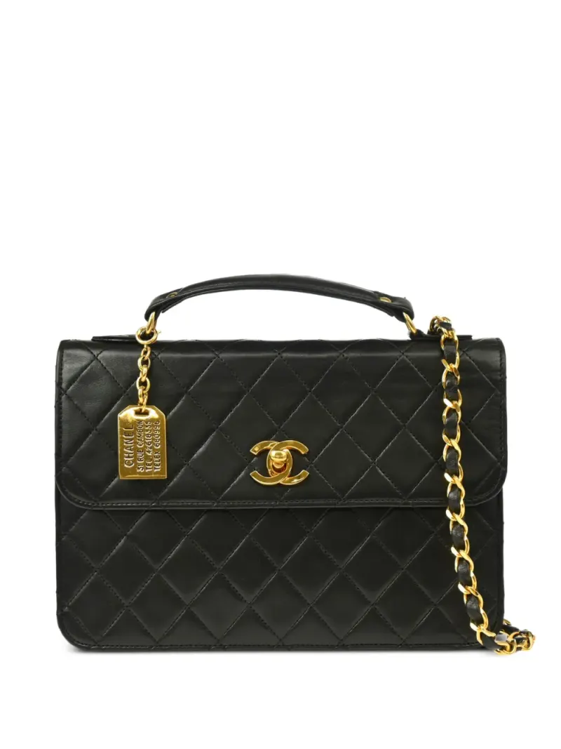 Chanel 2way in Schwarz – Pre-owned Taschen