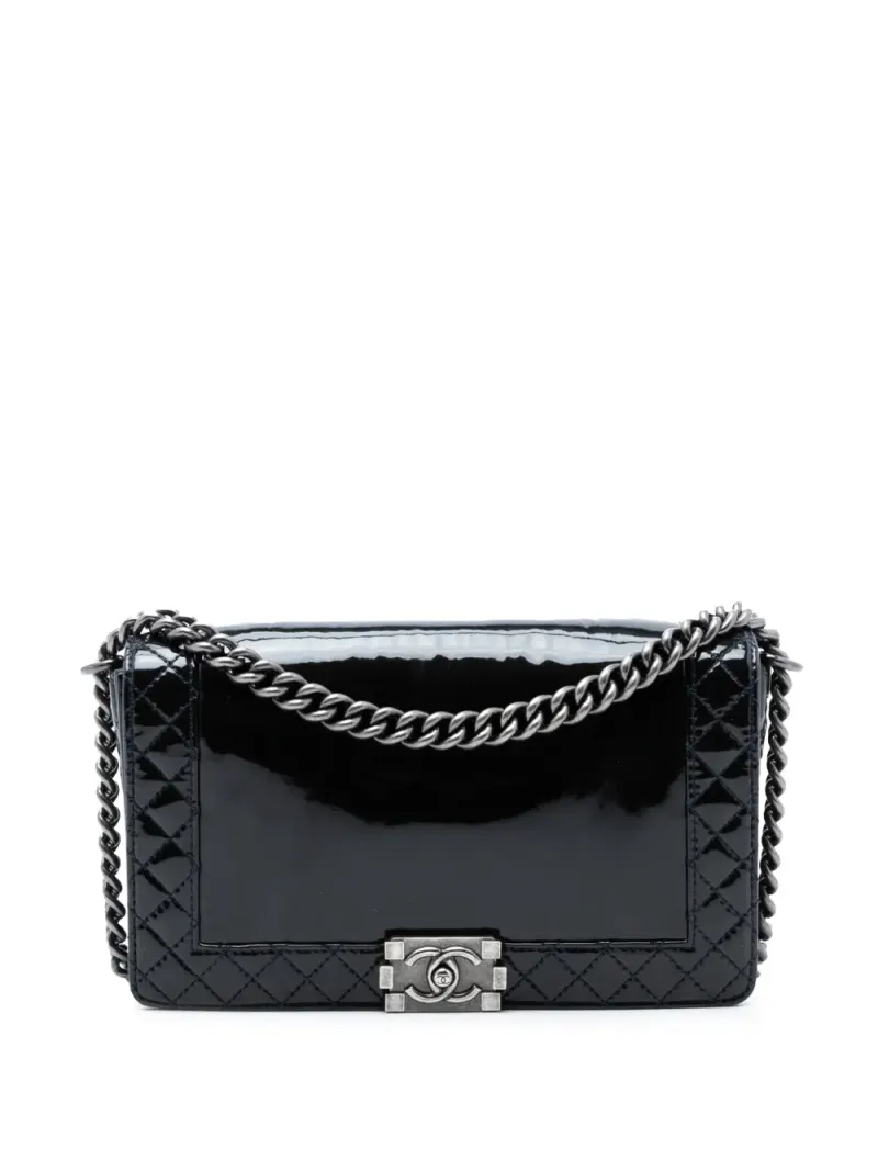 Chanel Boy Reverso Flap in Schwarz – Pre-owned Taschen