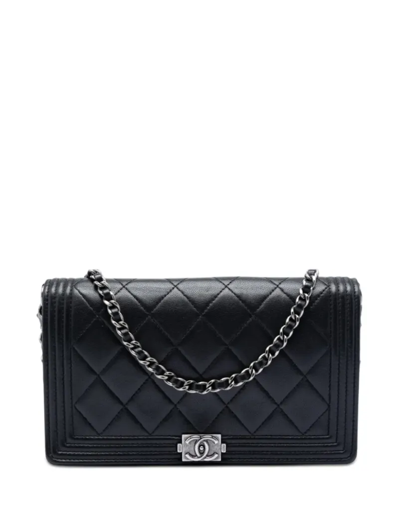 Chanel Boy in Schwarz Lammleder-Leder – Pre-owned Taschen