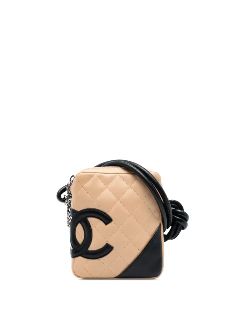 Chanel 2004-2005 mini Cambon Ligne Umhängetasche in Braun