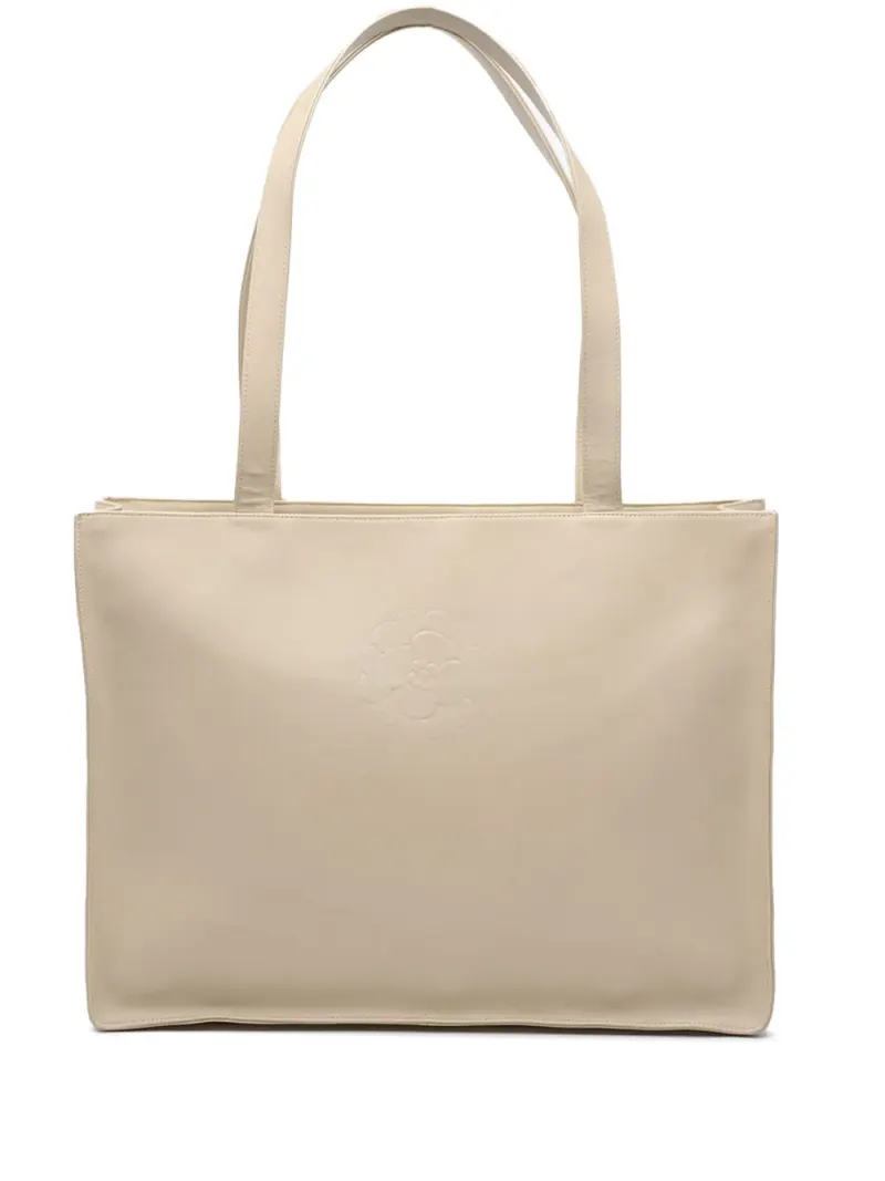 Chanel CC Camellia in Braun Lammleder-Leder – Pre-owned Taschen