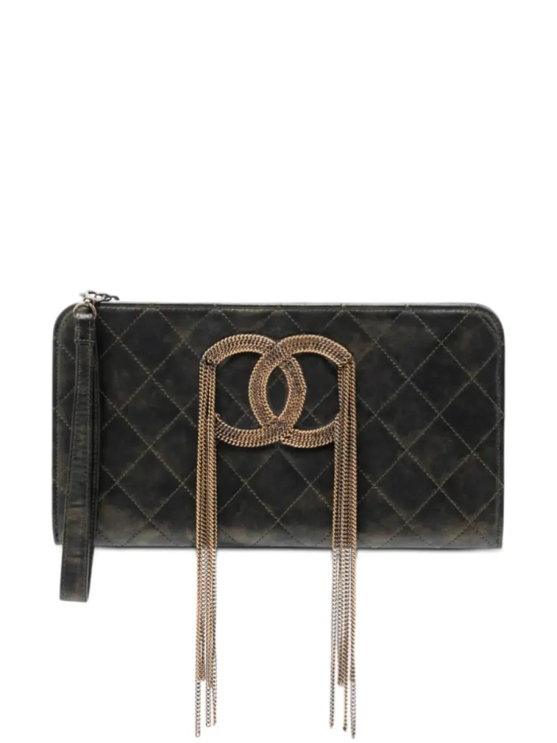 Chanel CC Chain in Schwarz Lammleder-Leder – Pre-owned Taschen
