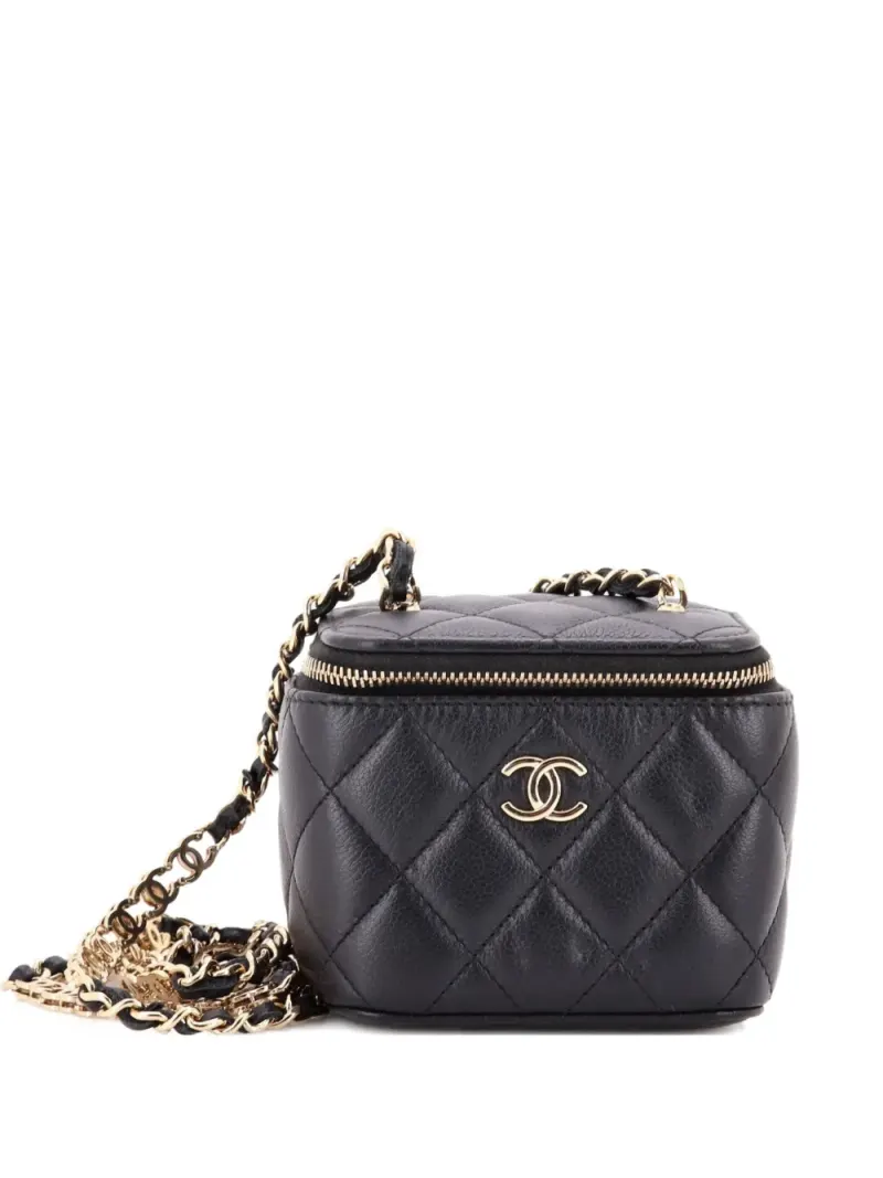 Chanel CC Link Mini in Schwarz – Pre-owned Taschen