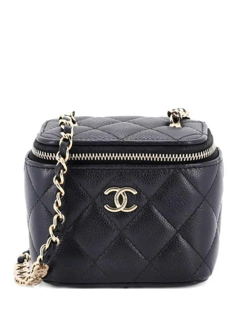 Chanel CC Link Mini in Schwarz – Pre-owned Taschen