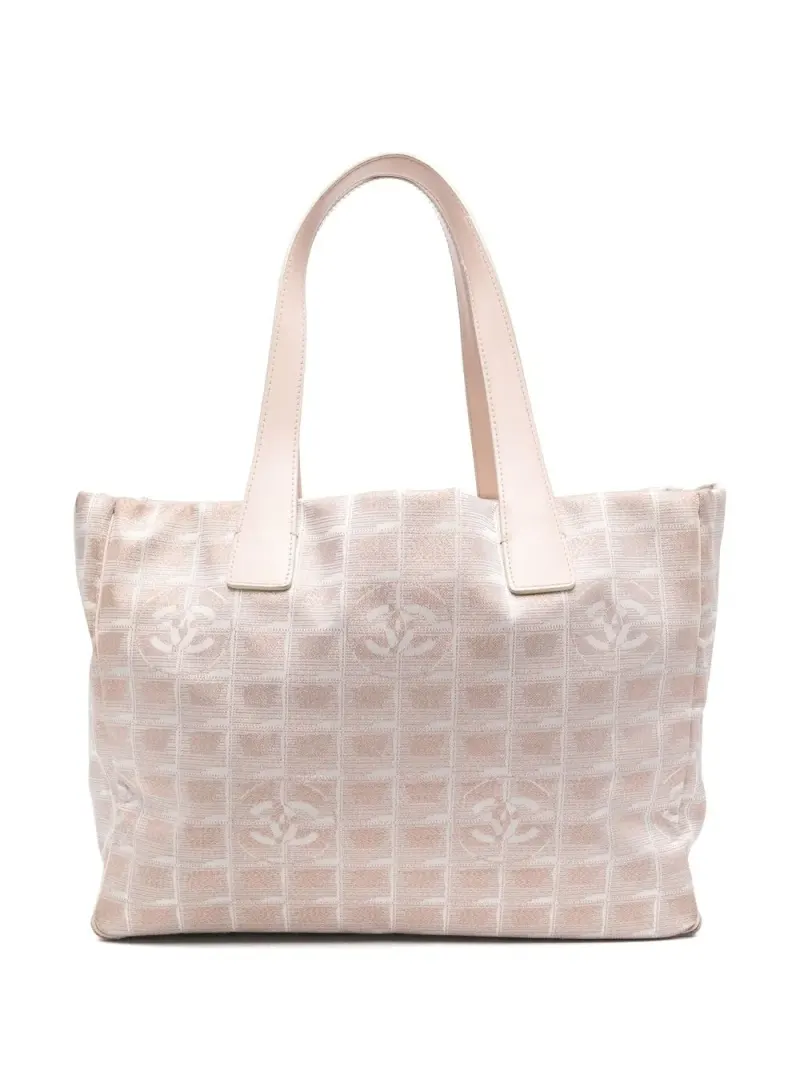 Chanel 2004 CC Travel Line tote bag in Nude