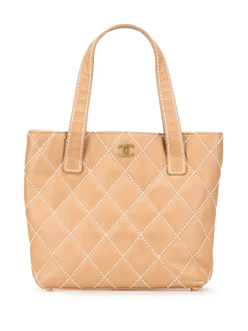 Chanel CC Wild Stitch in Braun – Pre-owned Taschen