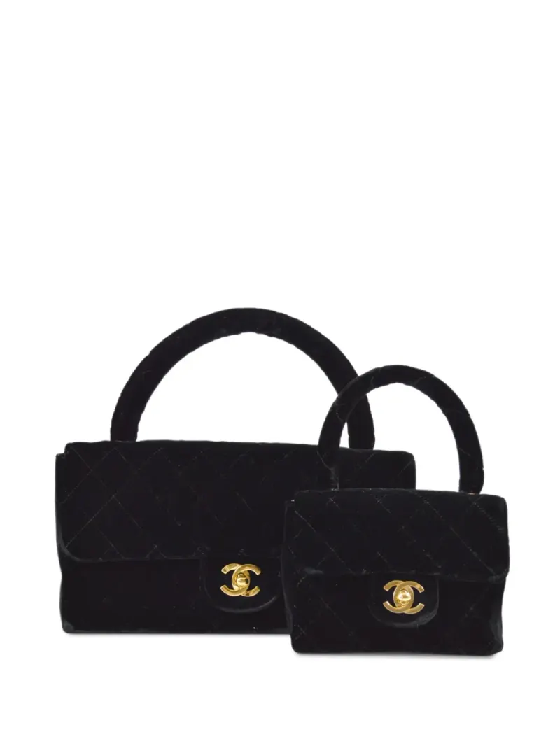 Chanel 1995 Classic Flap Handtasche in Schwarz