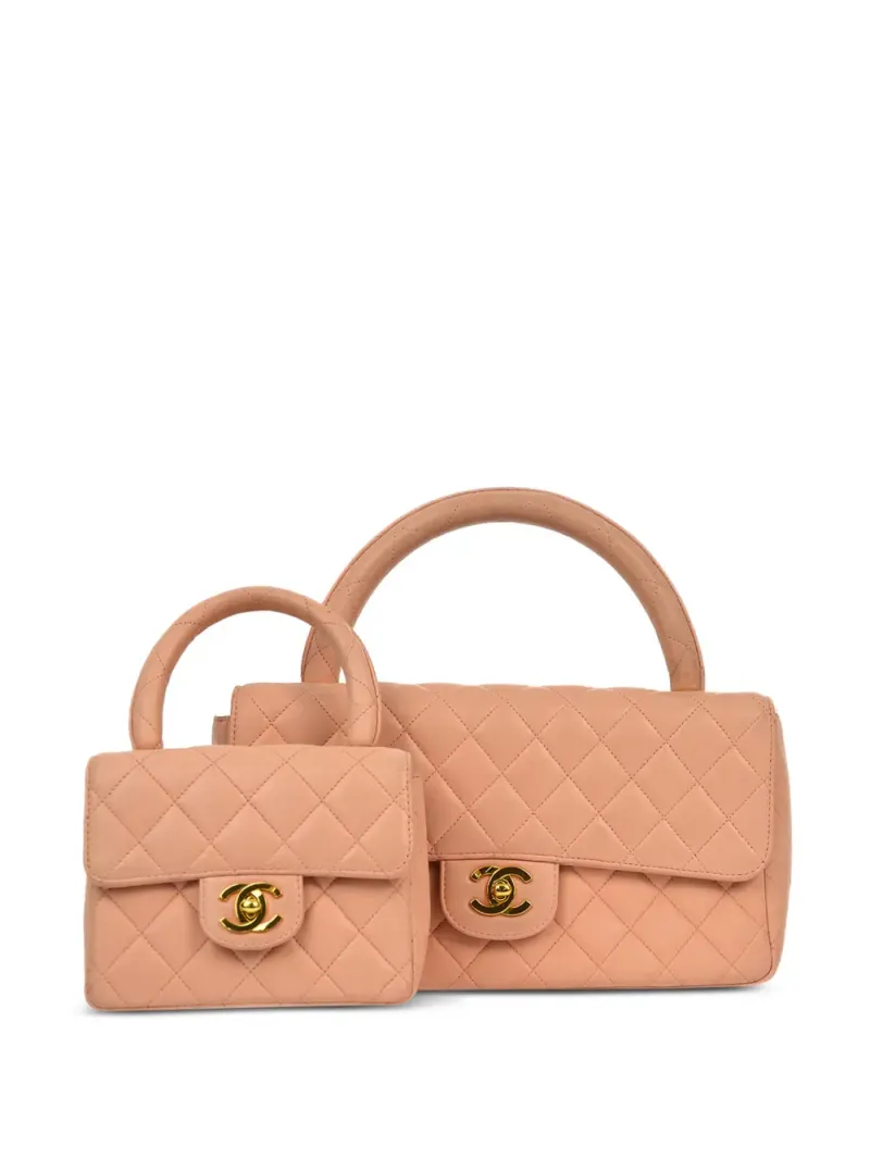 Chanel 1995 Classic Flap Handtasche in Rosa